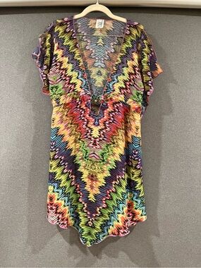 BECA Vibrant Multicolor V-Neck Women’s Swimwear Kimono